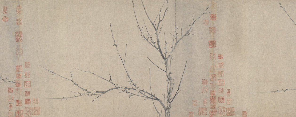 图片[1]-Four Plum Blossom Scroll-China Archive